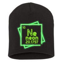 Neon Element Chemistry Periodic Table Science Nerd Short Acrylic Beanie