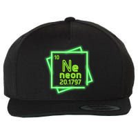 Neon Element Chemistry Periodic Table Science Nerd Wool Snapback Cap