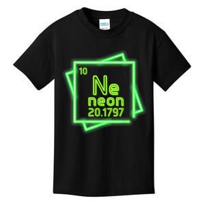 Neon Element Chemistry Periodic Table Science Nerd Kids T-Shirt