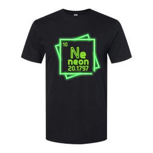 Neon Element Chemistry Periodic Table Science Nerd Softstyle CVC T-Shirt