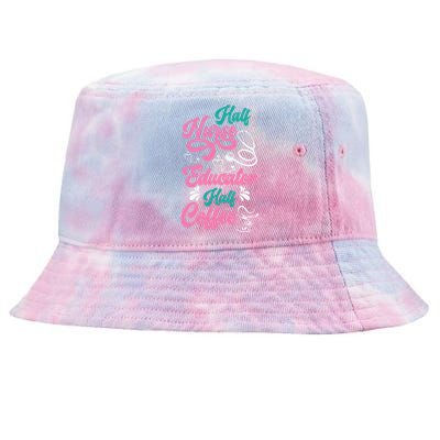 Nurse Educator Coffee Nursing School Coffee Addict Cool Gift Tie-Dyed Bucket Hat