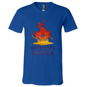 Not Everyones Cup Of Tea Coffeelover Morning Coffee Addict Gift V-Neck T-Shirt