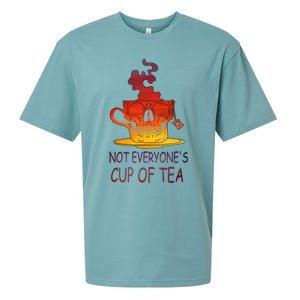 Not Everyones Cup Of Tea Coffeelover Morning Coffee Addict Gift Sueded Cloud Jersey T-Shirt