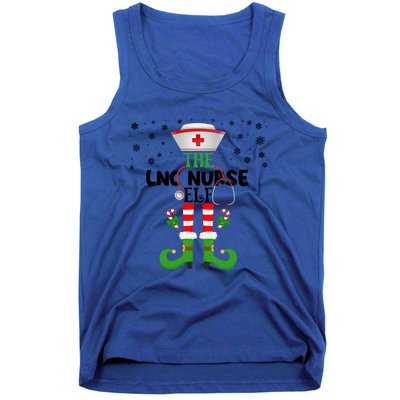 Nurse Elf Christmas Matching Picu Nicu Er Nursing Gift Tank Top