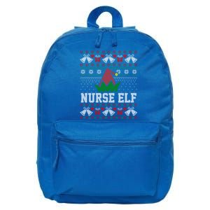 Nurse Elf Cute Gift 16 in Basic Backpack