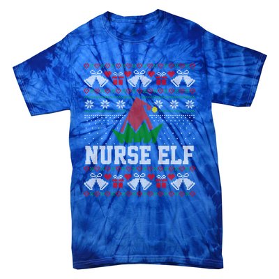 Nurse Elf Cute Gift Tie-Dye T-Shirt