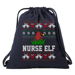 Nurse Elf Cute Gift Drawstring Bag