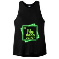 Neon Element Chemistry Periodic Table Science Nerd Ladies PosiCharge Tri-Blend Wicking Tank