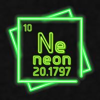 Neon Element Chemistry Periodic Table Science Nerd Ladies PosiCharge Tri-Blend Wicking Tank