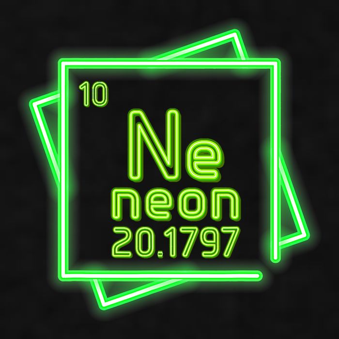Neon Element Chemistry Periodic Table Science Nerd Ladies PosiCharge Tri-Blend Wicking Tank