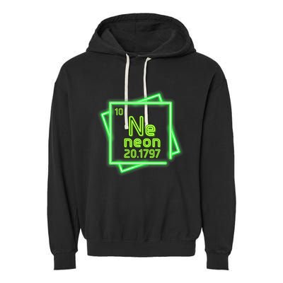 Neon Element Chemistry Periodic Table Science Nerd Garment-Dyed Fleece Hoodie