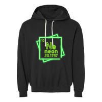 Neon Element Chemistry Periodic Table Science Nerd Garment-Dyed Fleece Hoodie