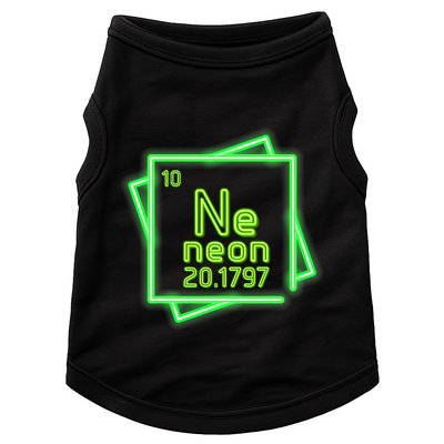 Neon Element Chemistry Periodic Table Science Nerd Doggie Tank