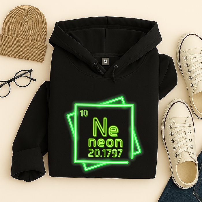 Neon Element Chemistry Periodic Table Science Nerd Hoodie
