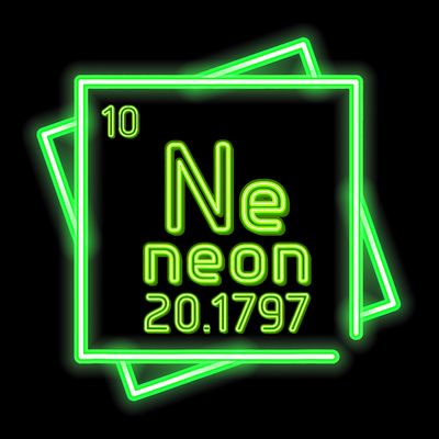 Neon Element Chemistry Periodic Table Science Nerd T-Shirt