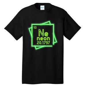 Neon Element Chemistry Periodic Table Science Nerd Tall T-Shirt