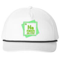 Neon Element Chemistry Periodic Table Science Nerd Snapback Five-Panel Rope Hat