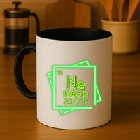 Neon Element Chemistry Periodic Table Science Nerd Coffee Mug