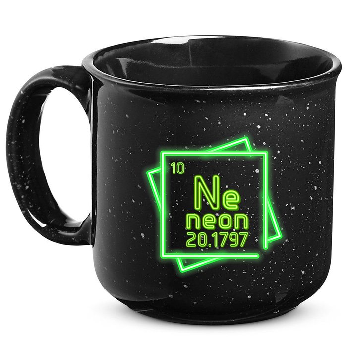 Neon Element Chemistry Periodic Table Science Nerd 15oz Campfire Ceramic Mug