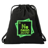 Neon Element Chemistry Periodic Table Science Nerd Drawstring Bag