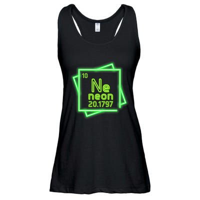 Neon Element Chemistry Periodic Table Science Nerd Ladies Essential Flowy Tank