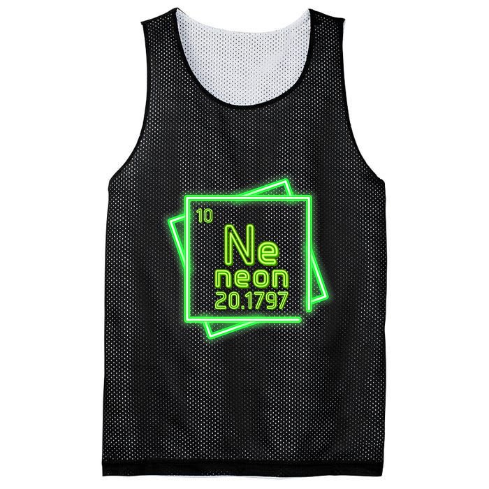 Neon Element Chemistry Periodic Table Science Nerd Mesh Reversible Basketball Jersey Tank