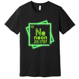 Neon Element Chemistry Periodic Table Science Nerd Premium T-Shirt