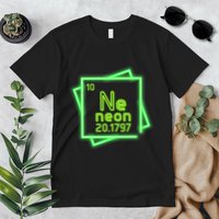 Neon Element Chemistry Periodic Table Science Nerd Premium T-Shirt
