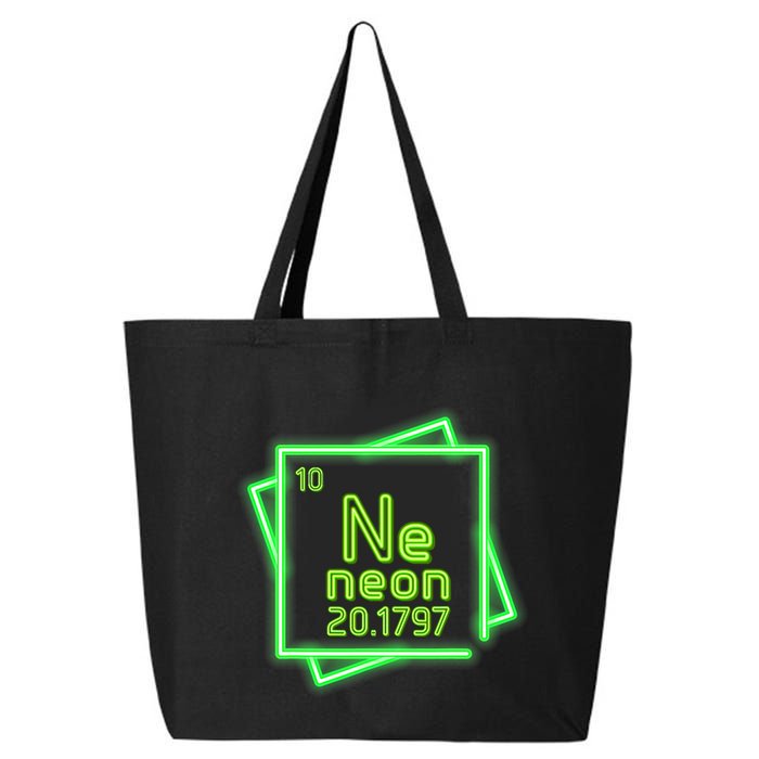 Neon Element Chemistry Periodic Table Science Nerd 25L Jumbo Tote