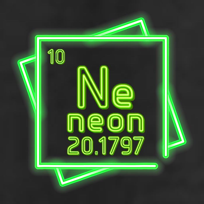 Neon Element Chemistry Periodic Table Science Nerd 25L Jumbo Tote