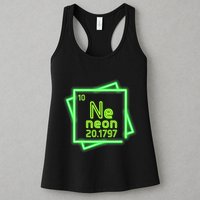 Neon Element Chemistry Periodic Table Science Nerd Womens Tank Top
