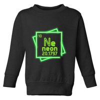 Neon Element Chemistry Periodic Table Science Nerd Toddler Sweatshirt