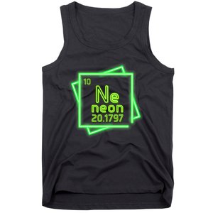 Neon Element Chemistry Periodic Table Science Nerd Tank Top