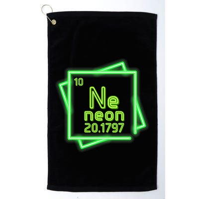 Neon Element Chemistry Periodic Table Science Nerd Golf Towel