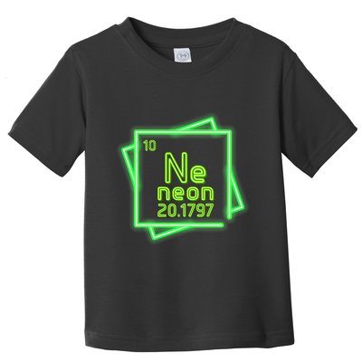 Neon Element Chemistry Periodic Table Science Nerd Toddler T-Shirt