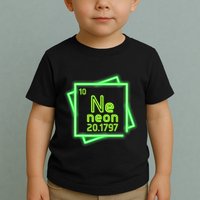 Neon Element Chemistry Periodic Table Science Nerd Toddler T-Shirt