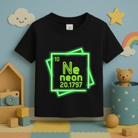 Neon Element Chemistry Periodic Table Science Nerd Toddler T-Shirt
