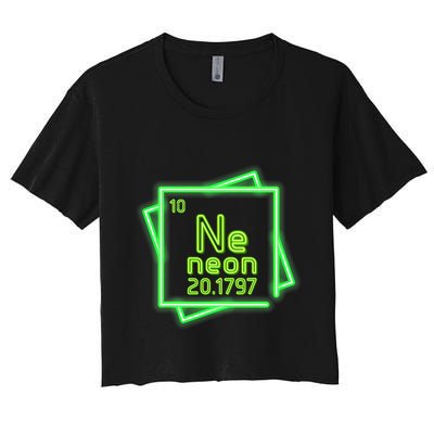 Neon Element Chemistry Periodic Table Science Nerd Crop Top