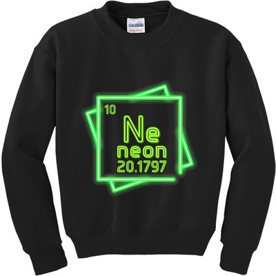 Neon Element Chemistry Periodic Table Science Nerd Kids Sweatshirt