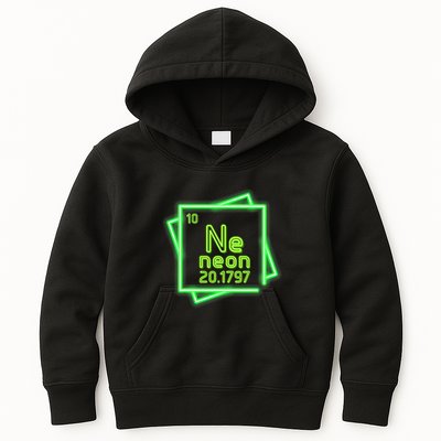 Neon Element Chemistry Periodic Table Science Nerd Kids Hoodie