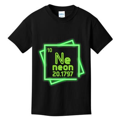 Neon Element Chemistry Periodic Table Science Nerd Kids T-Shirt
