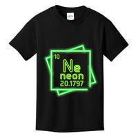 Neon Element Chemistry Periodic Table Science Nerd Kids T-Shirt