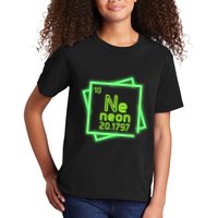 Neon Element Chemistry Periodic Table Science Nerd Kids T-Shirt