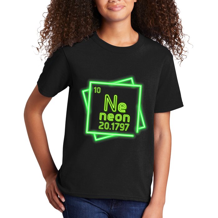 Neon Element Chemistry Periodic Table Science Nerd Kids T-Shirt