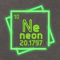Neon Element Chemistry Periodic Table Science Nerd Cotton Canvas Backpack