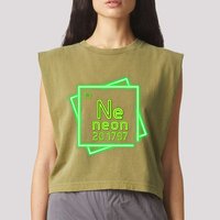 Neon Element Chemistry Periodic Table Science Nerd Garment-Dyed Women's Muscle Tee