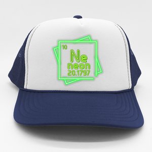 Neon Element Chemistry Periodic Table Science Nerd Trucker Hat