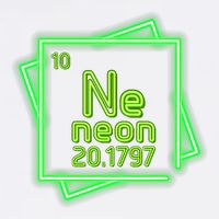 Neon Element Chemistry Periodic Table Science Nerd Garment-Dyed Sweatshirt