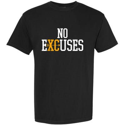 No Excuses Cross Country Track And Field Running Garment-Dyed Heavyweight T-Shirt