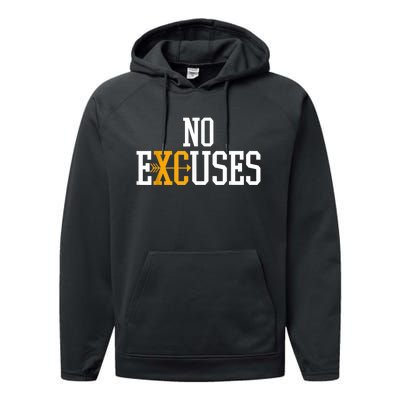 No Excuses Cross Country Track And Field Running Performance Fleece Hoodie